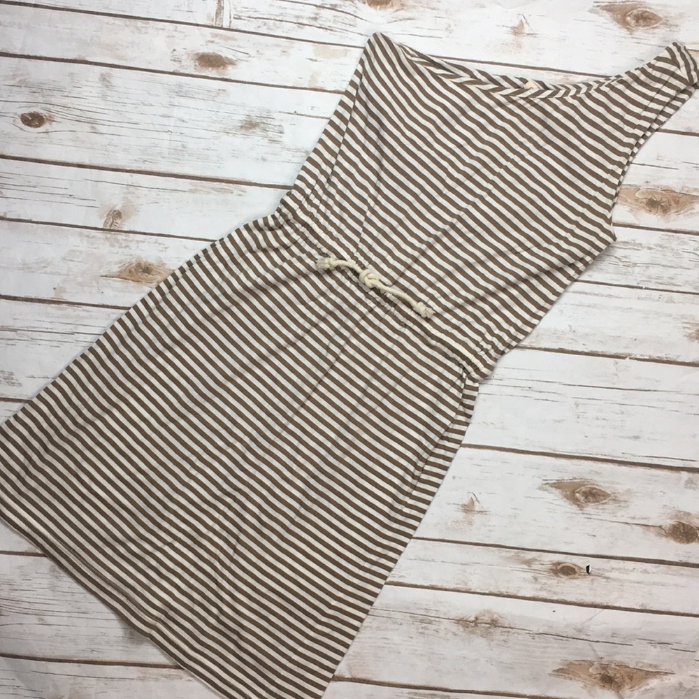 One shoulder cotton dress